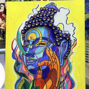 Abstract Shiva – Original Acrylic Painting